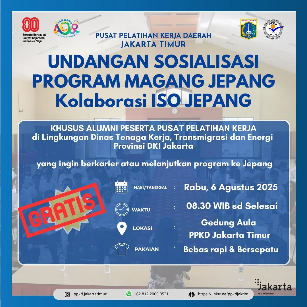 UNDANGAN SOSIALISASI PROGRAM MAGANG JEPANG – PPKD KABUPATEN PASAMAN